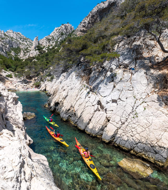 Break 4 jours / 4 nuits  Découverte des calanques en Kayak de mer