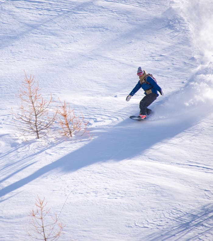 Découverte du snowboard hors-piste