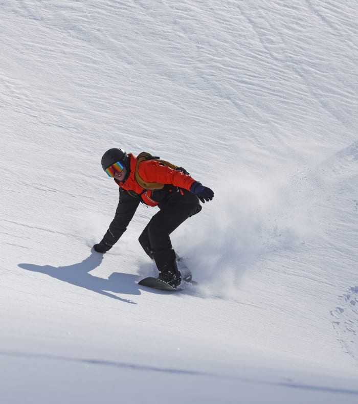 Snowboard hors-piste expert