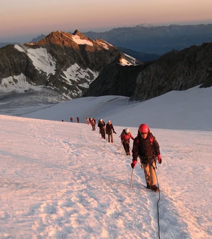 Weissmies-toppen 4017 m — billede 3