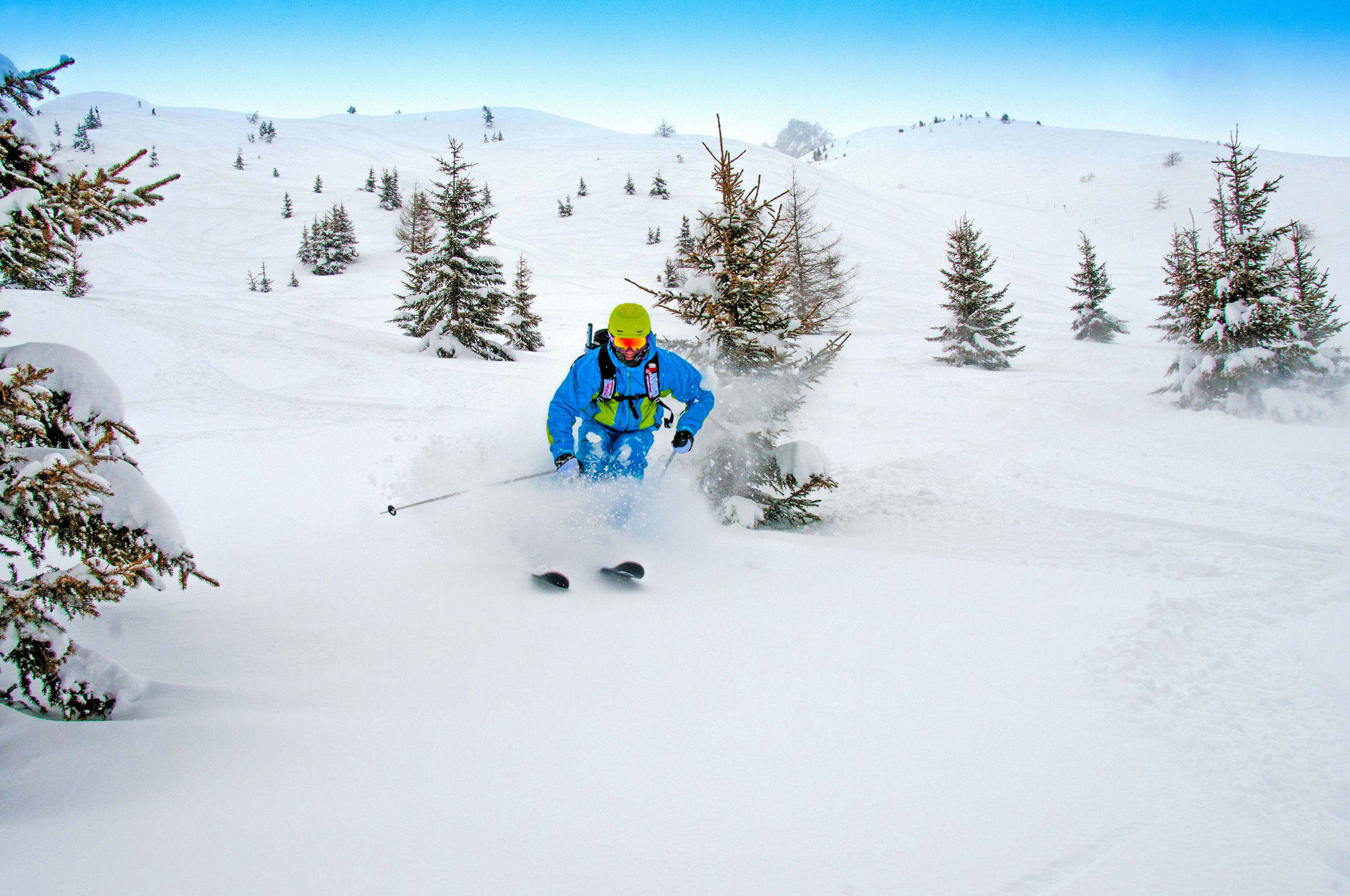 Vild off-piste skiløb Grand Montets — billede 3