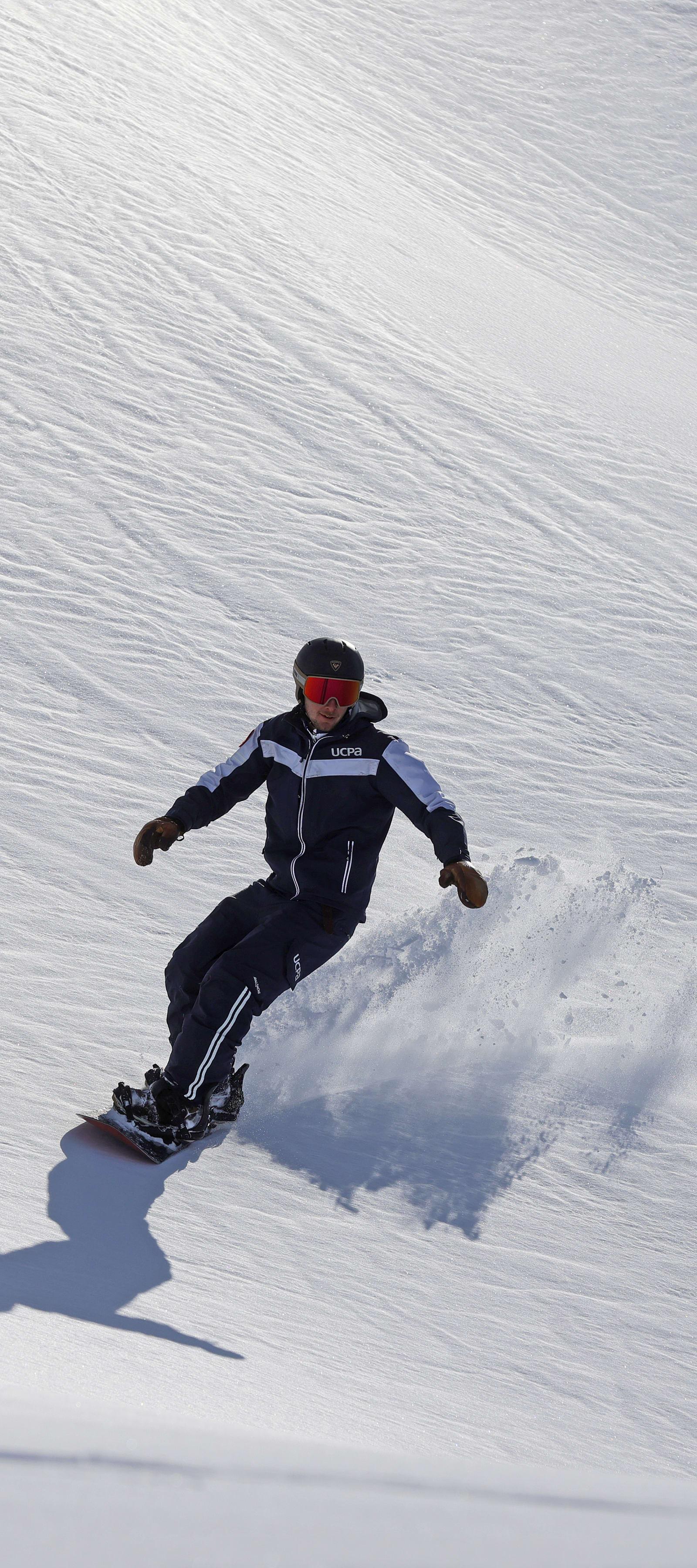 Opdagelse af offpiste snowboarding